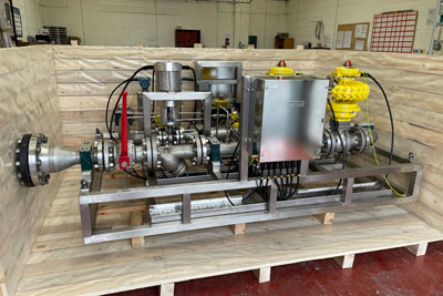 Gas Fuel Skid ready for shipment